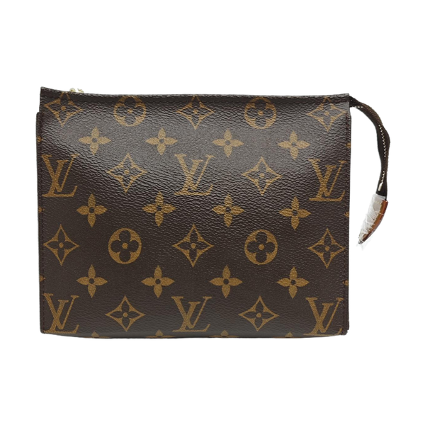 TOILET POCKET 19 Monogram Coated Canvas Brown