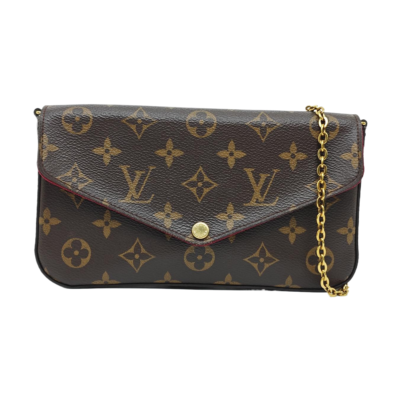 FÉLICIE Monogram Coated Canvas Brown