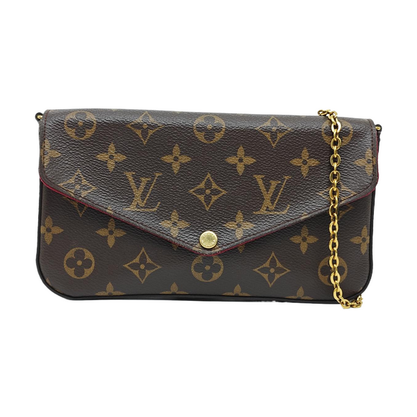 FÉLICIE Monogram Coated Canvas Brown