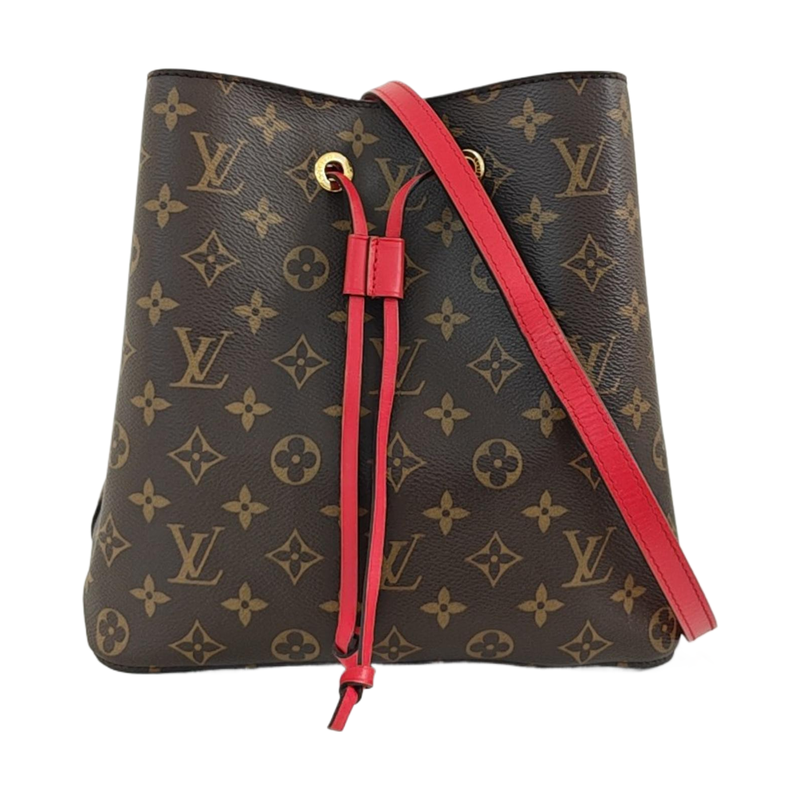NÉONOÉ MM Monogram Coated Canvas Brown