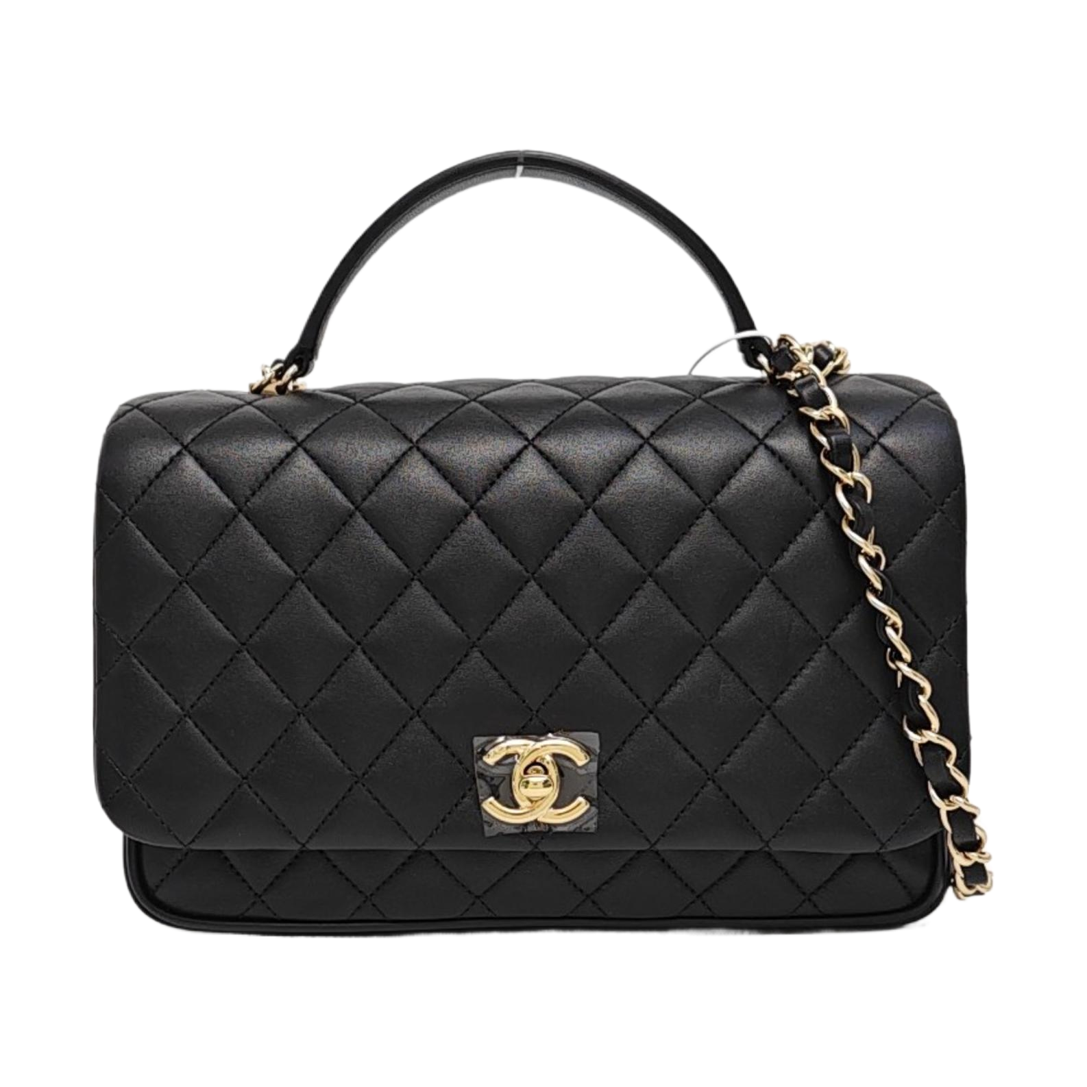 WOC Quilted Lambskin Black
