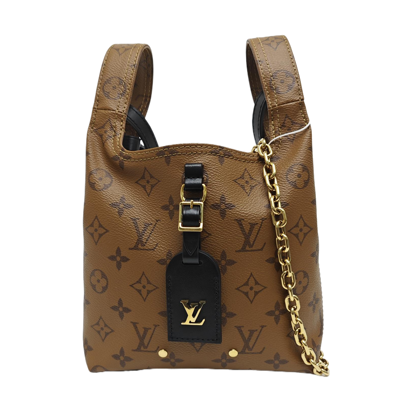 ATLANTIS BB Monogram Coated Canvas Brown