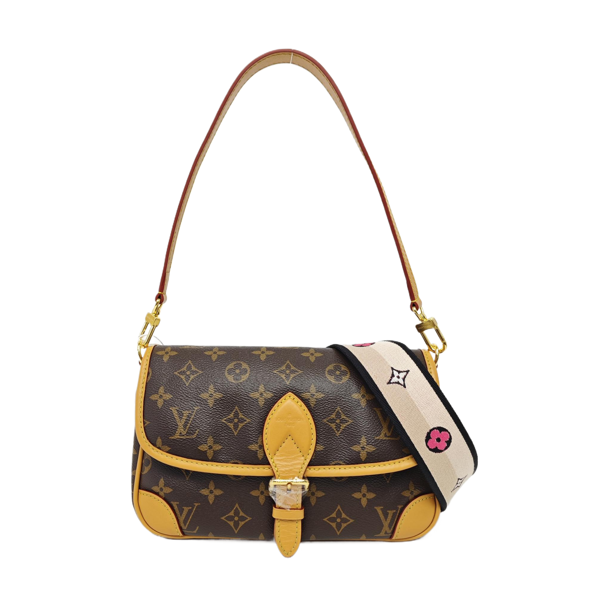 DIANE Monogram Coated Canvas Brown