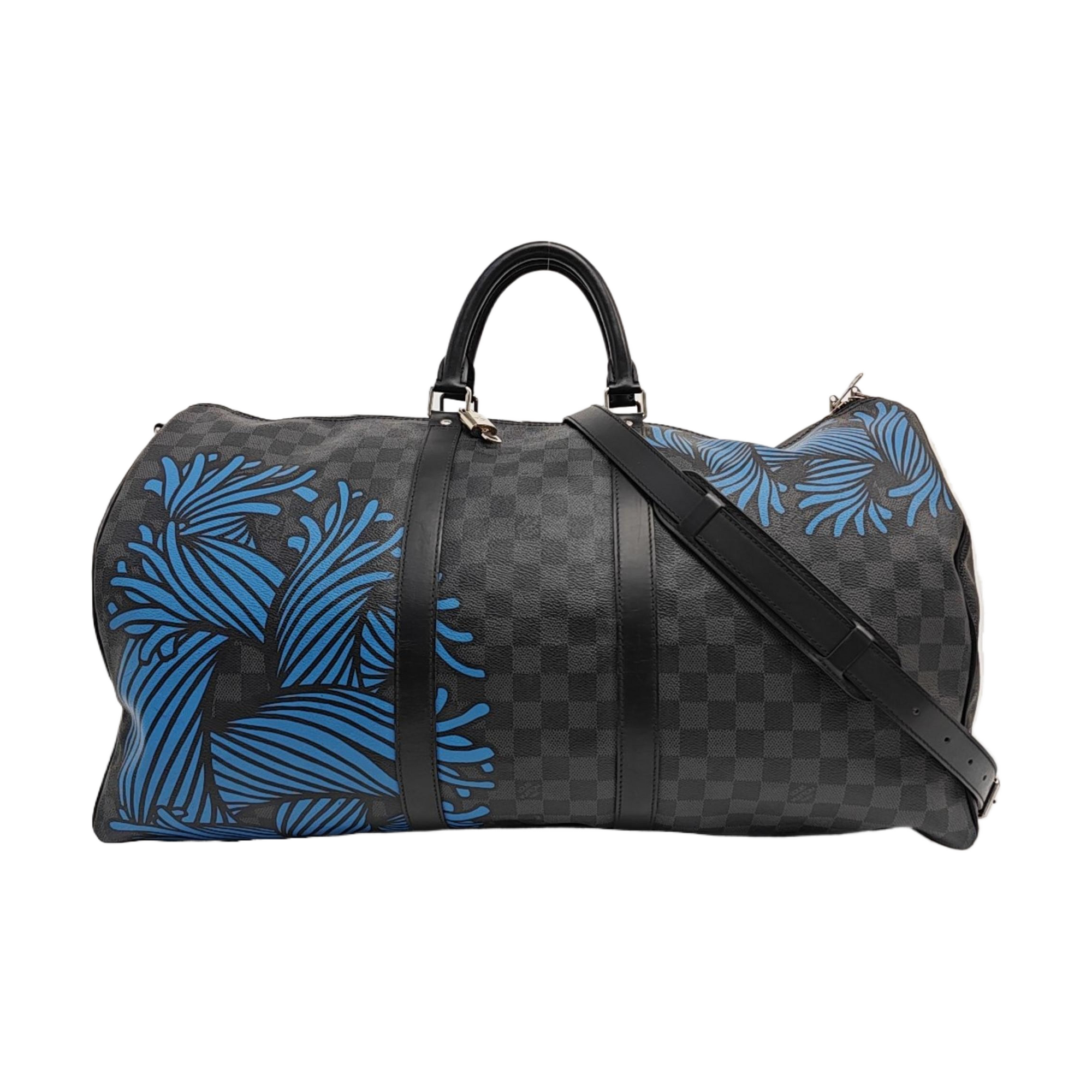 Damier Graphite Coated Canvas Top Handle Bag 55 Black
