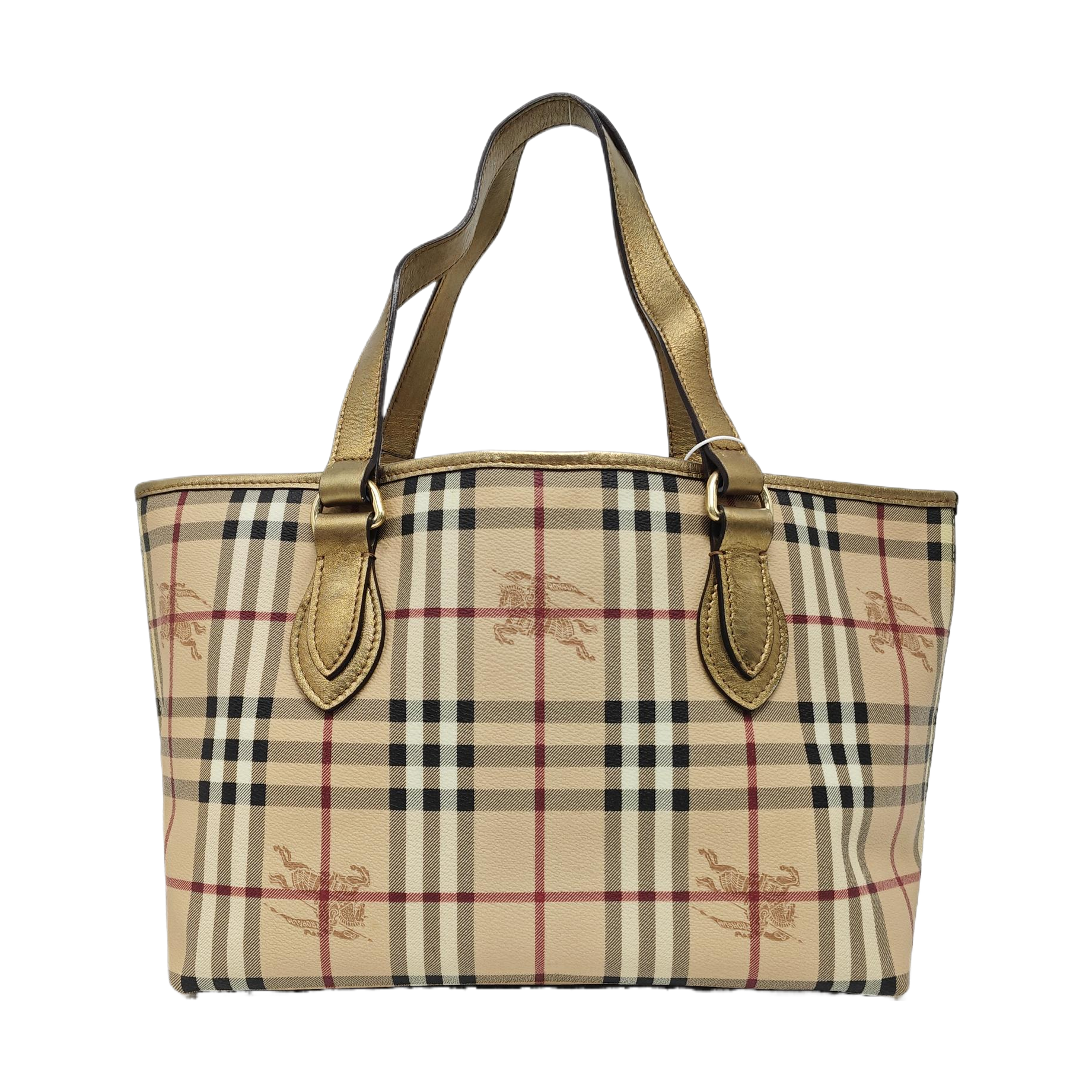 Coated Canvas Tote Bag Beige