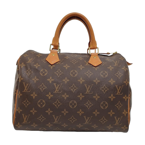 SPEEDY 30 Monogram Coated Canvas Brown