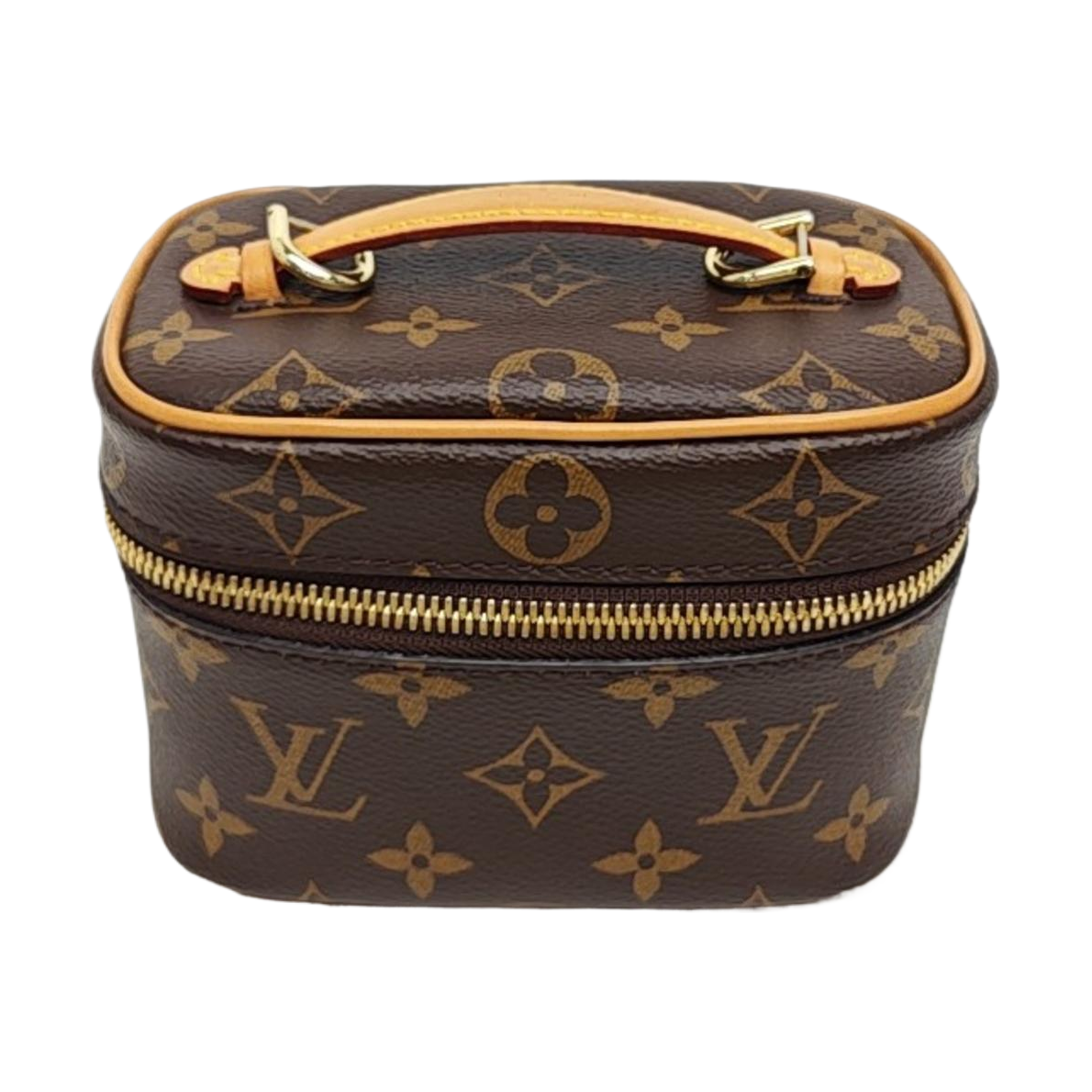 NICE Super Mini Monogram Coated Canvas Brown