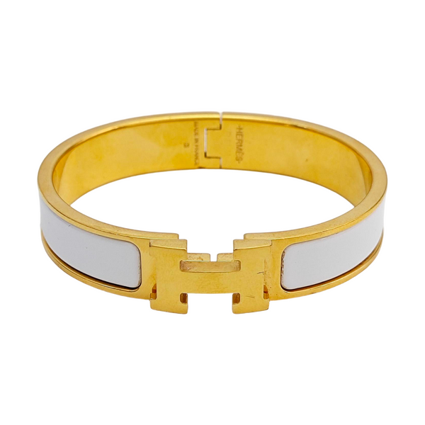 Clic H Metal Gold Bangle