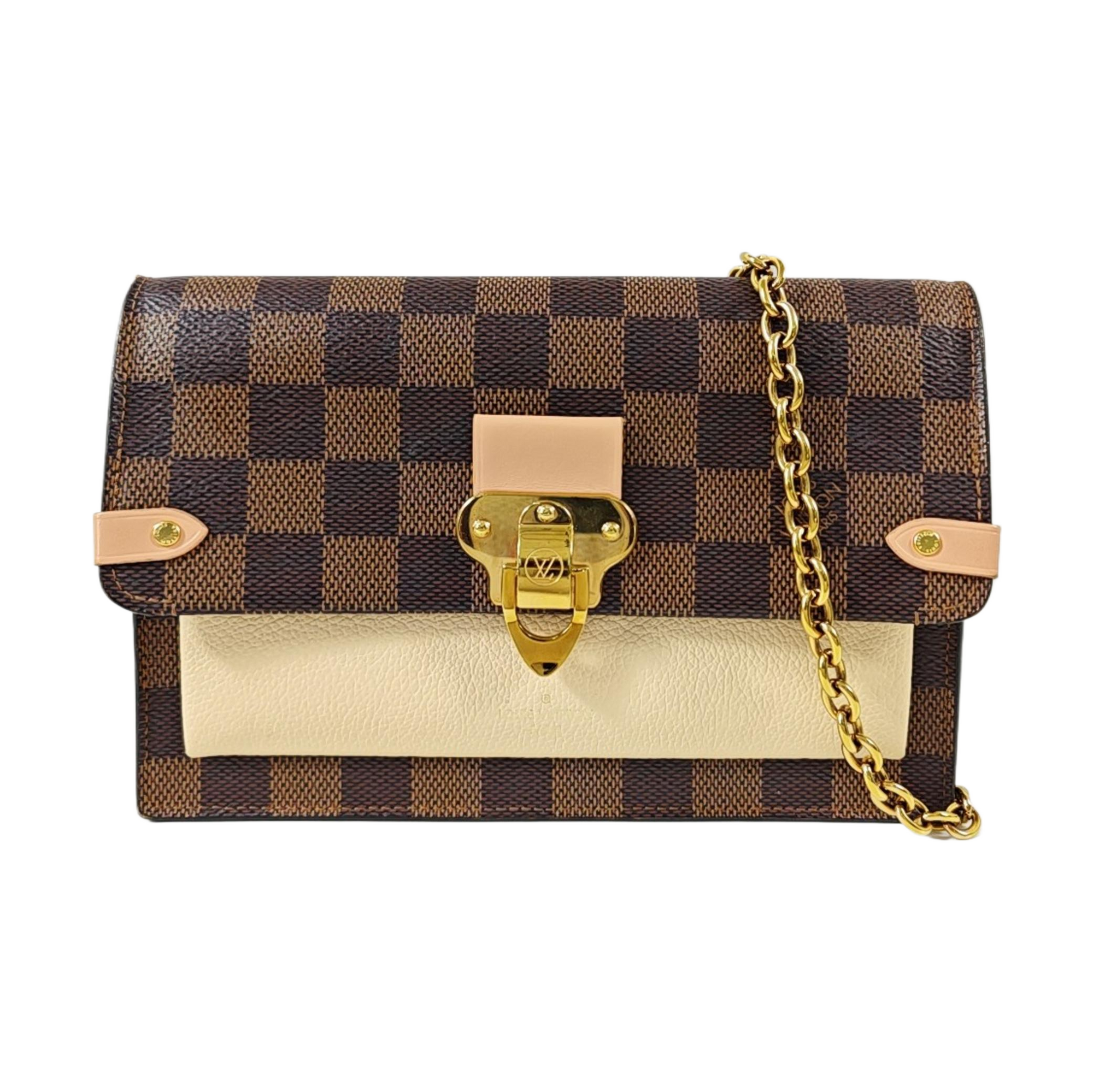 VAVIN Damier Ebene Coated Canvas Brown