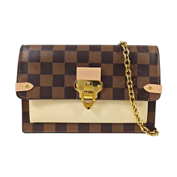 VAVIN Damier Ebene Coated Canvas Brown