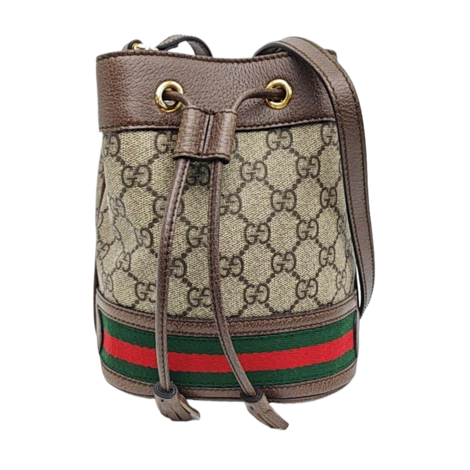 Ophidia Mini Monogram Coated Canvas Beige