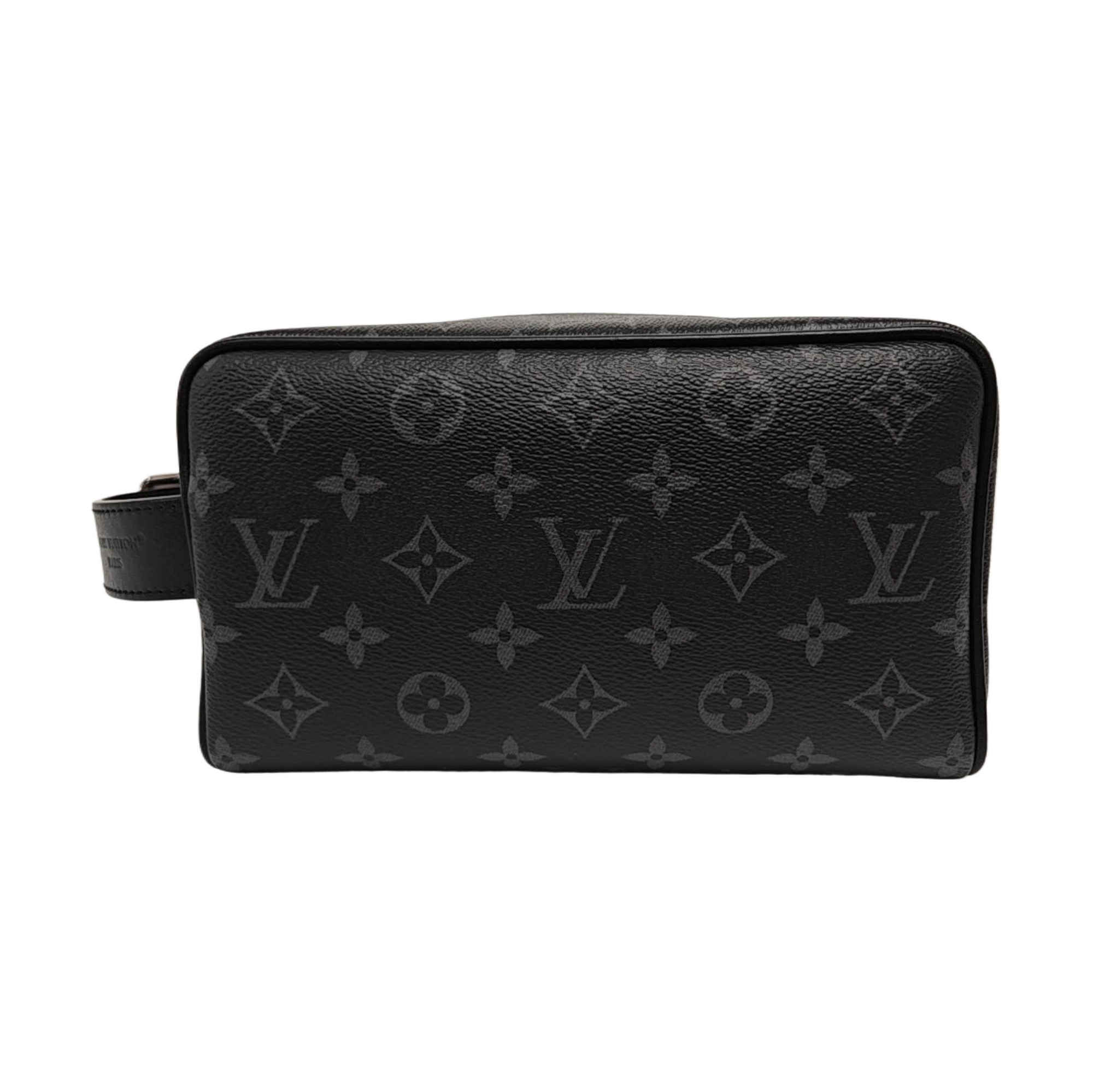 DOPP Monogram Coated Canvas Black