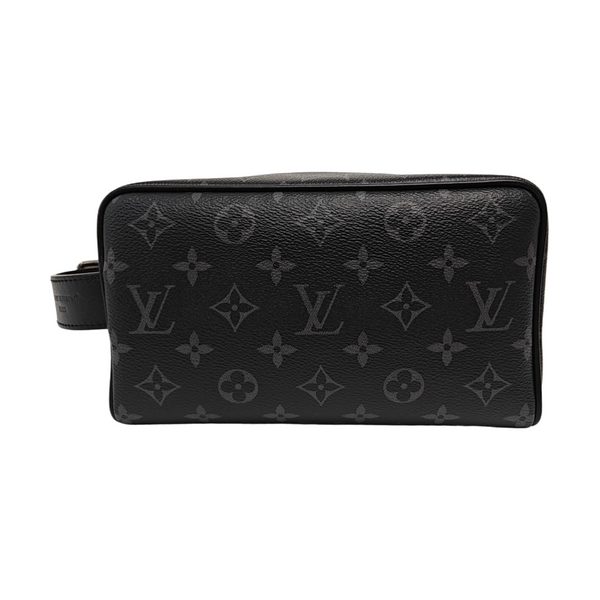 DOPP Monogram Coated Canvas Black