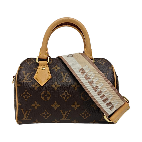 SPEEDY 20 Monogram Coated Canvas Brown