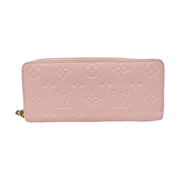 CLÉMENCE Monogram Calfskin Pink Wallet