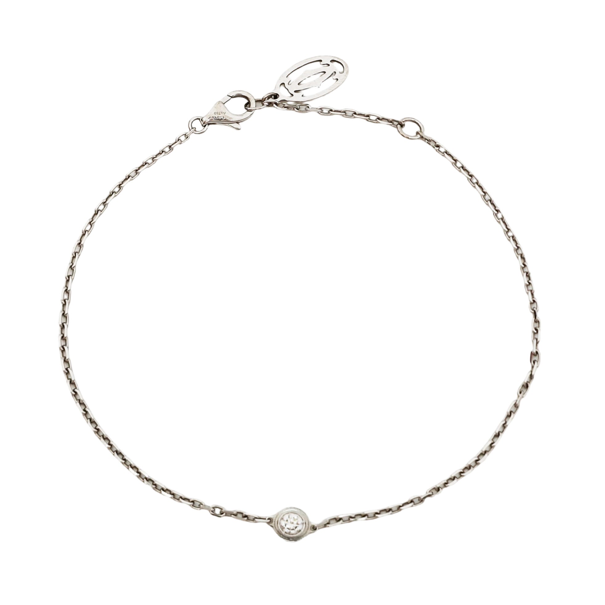 CARTIER D'AMOUR 18k White Gold Silver Bracelet