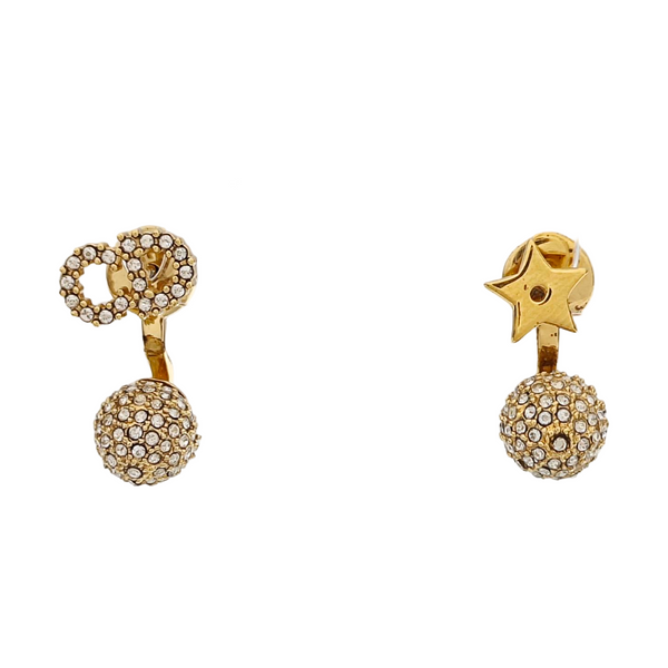 La Petite Tribale Metal Gold Stud Earrings