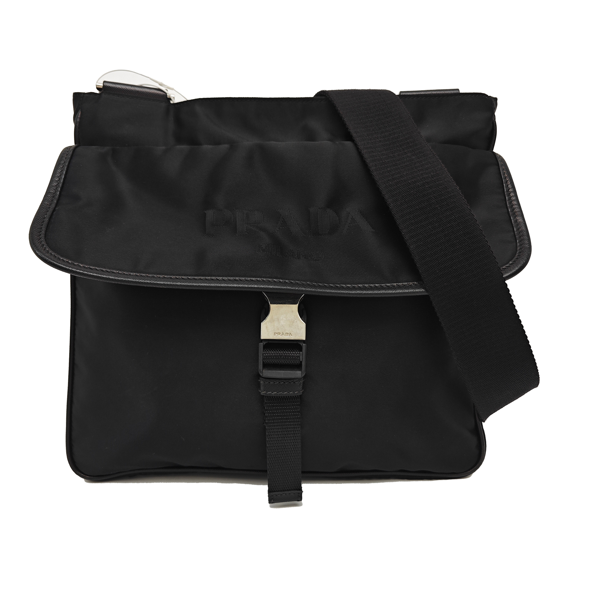 Nylon Shoulder Bag Black