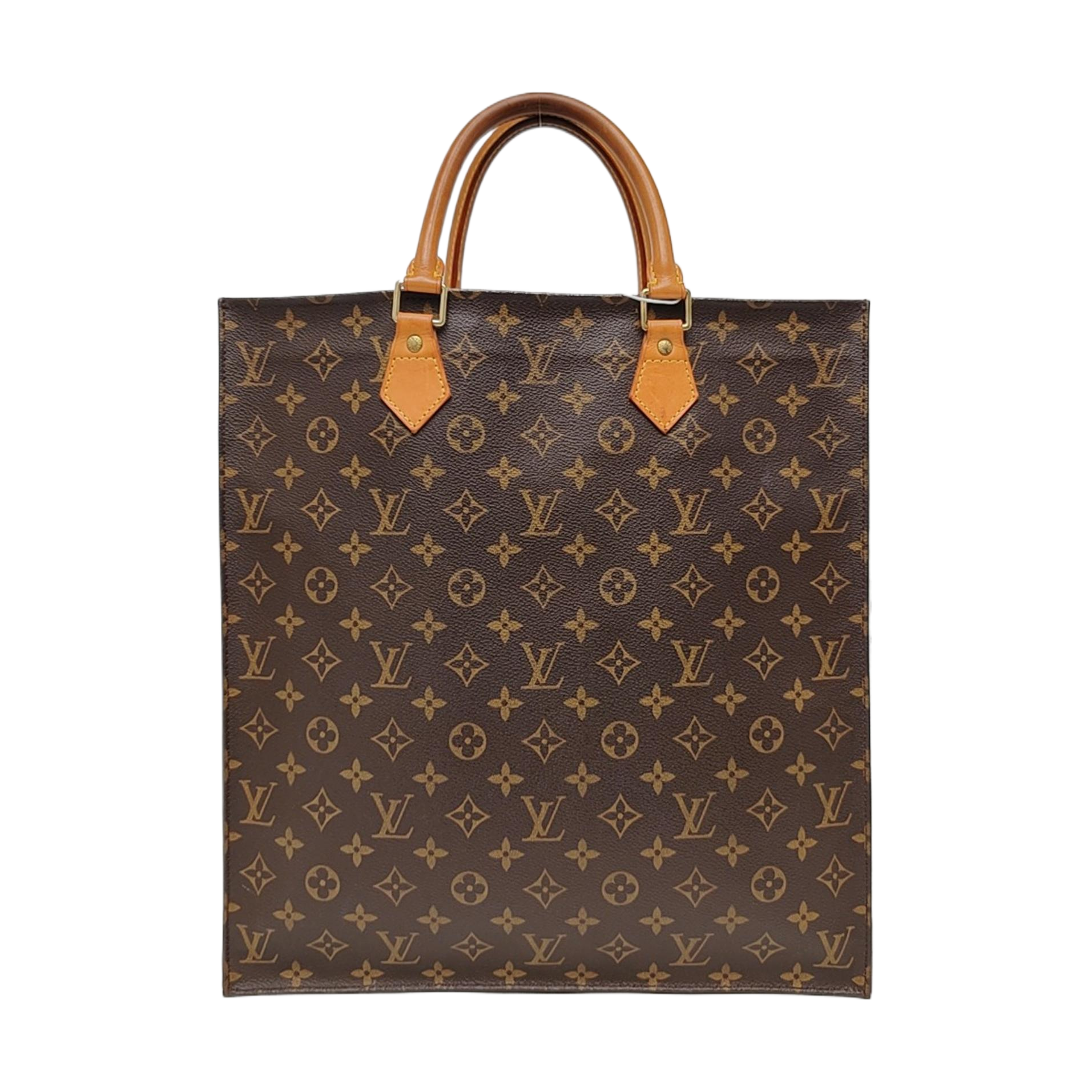 SAC PLAT GM Monogram Coated Canvas Brown