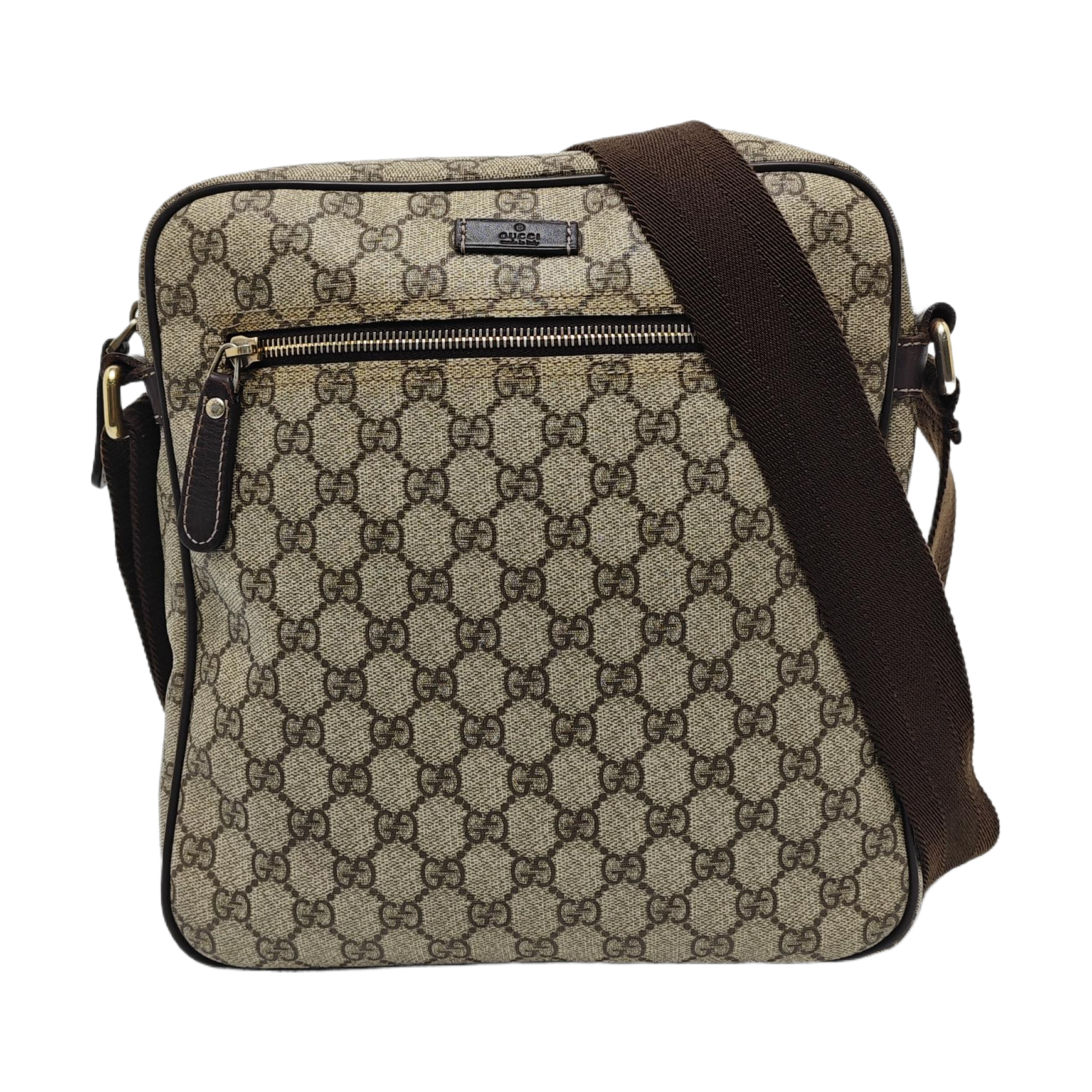 GG Supreme Monogram Coated Canvas Black