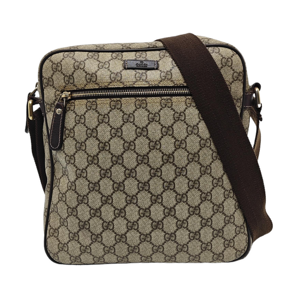 GG Supreme Monogram Coated Canvas Black