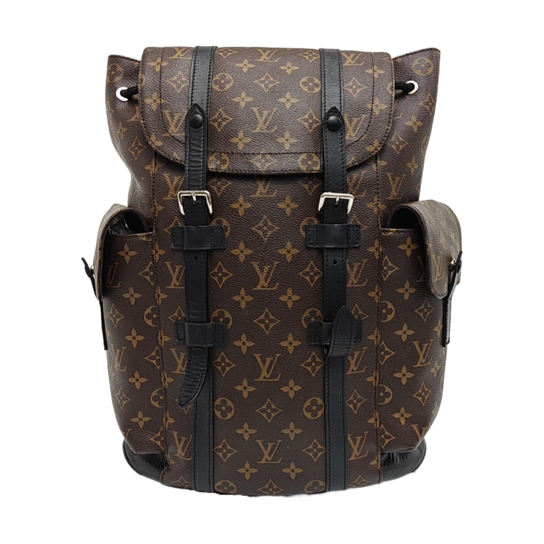 CHRISTOPHER MM Monogram Coated Canvas Brown
