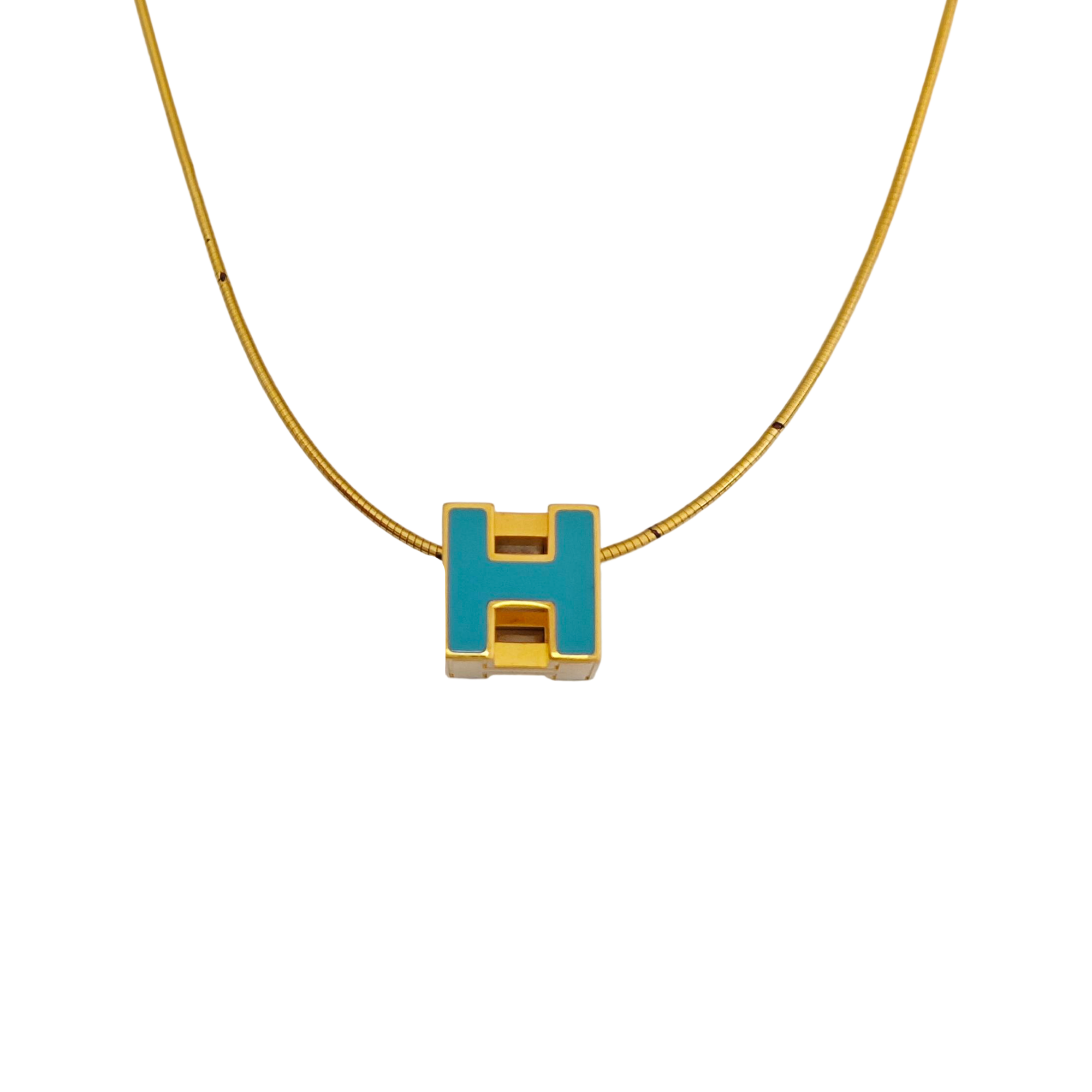 Pop H Metal Gold Necklace