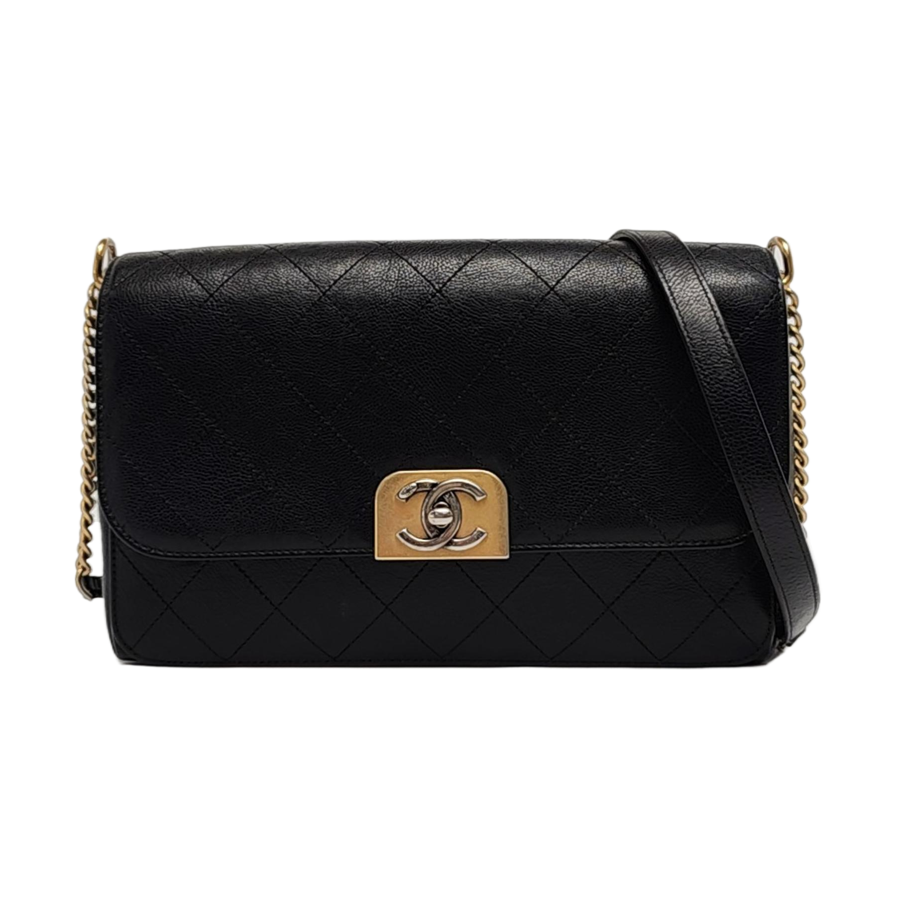 Quilted Calfskin Black