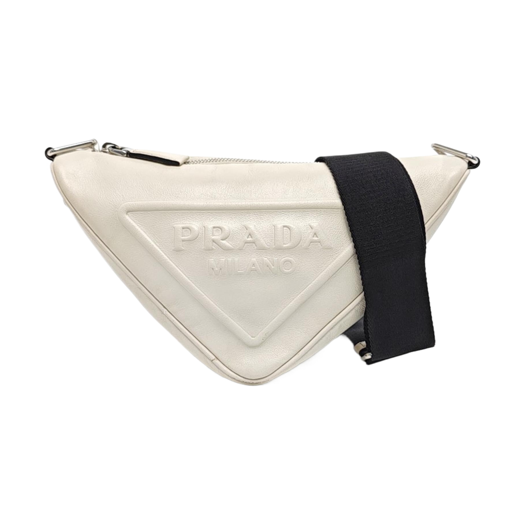 Triangle Calfskin White