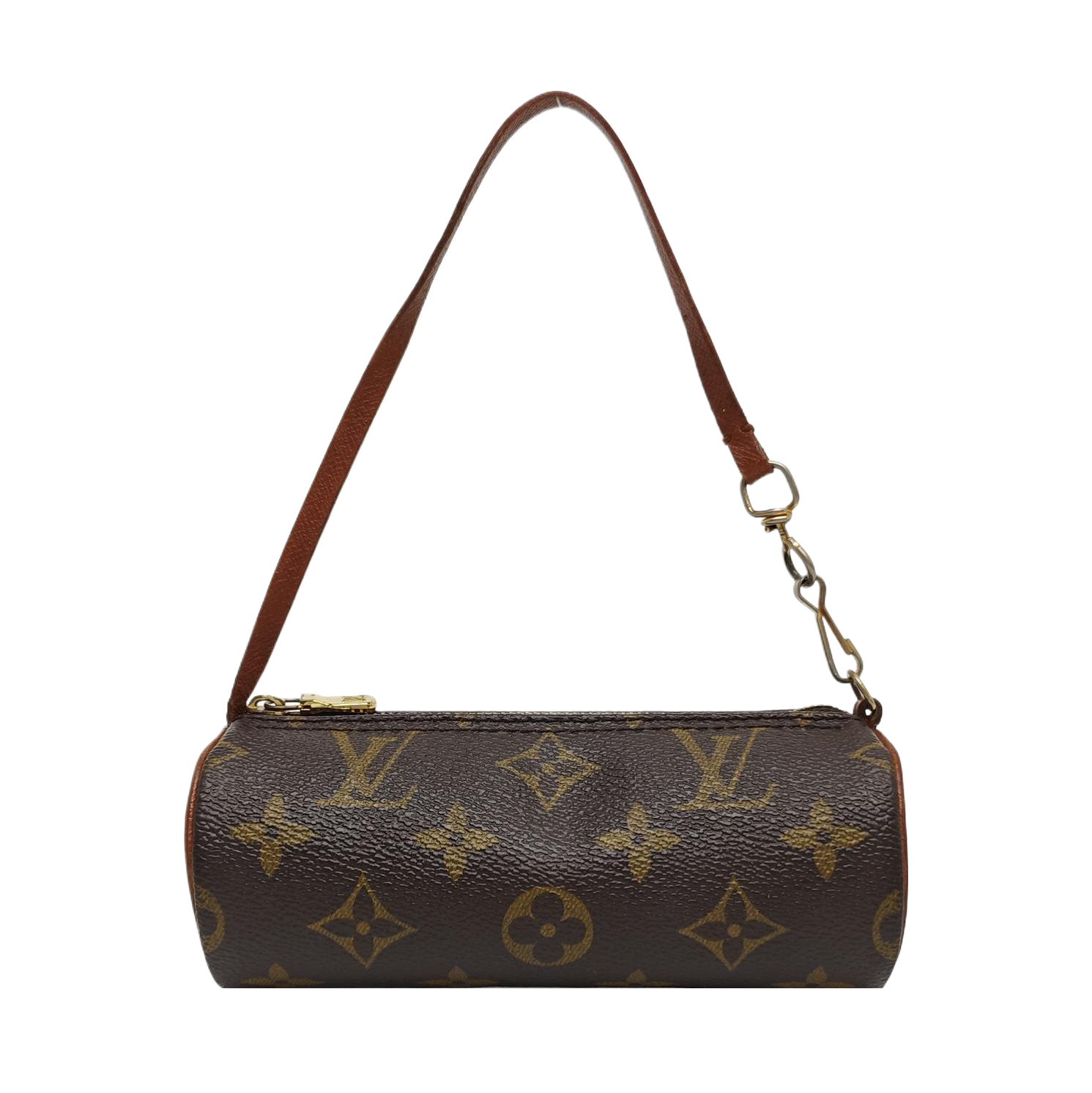 PAPILLON Mini Monogram Coated Canvas Brown