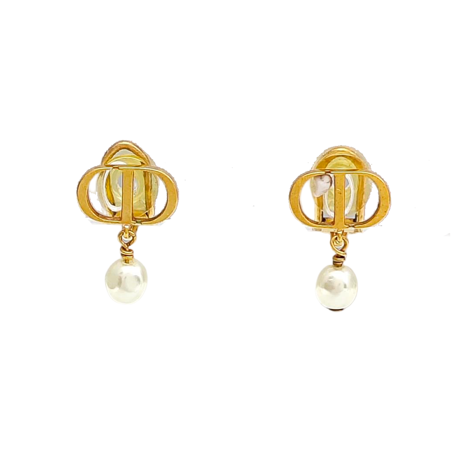 Metal Gold Clip On Earrings