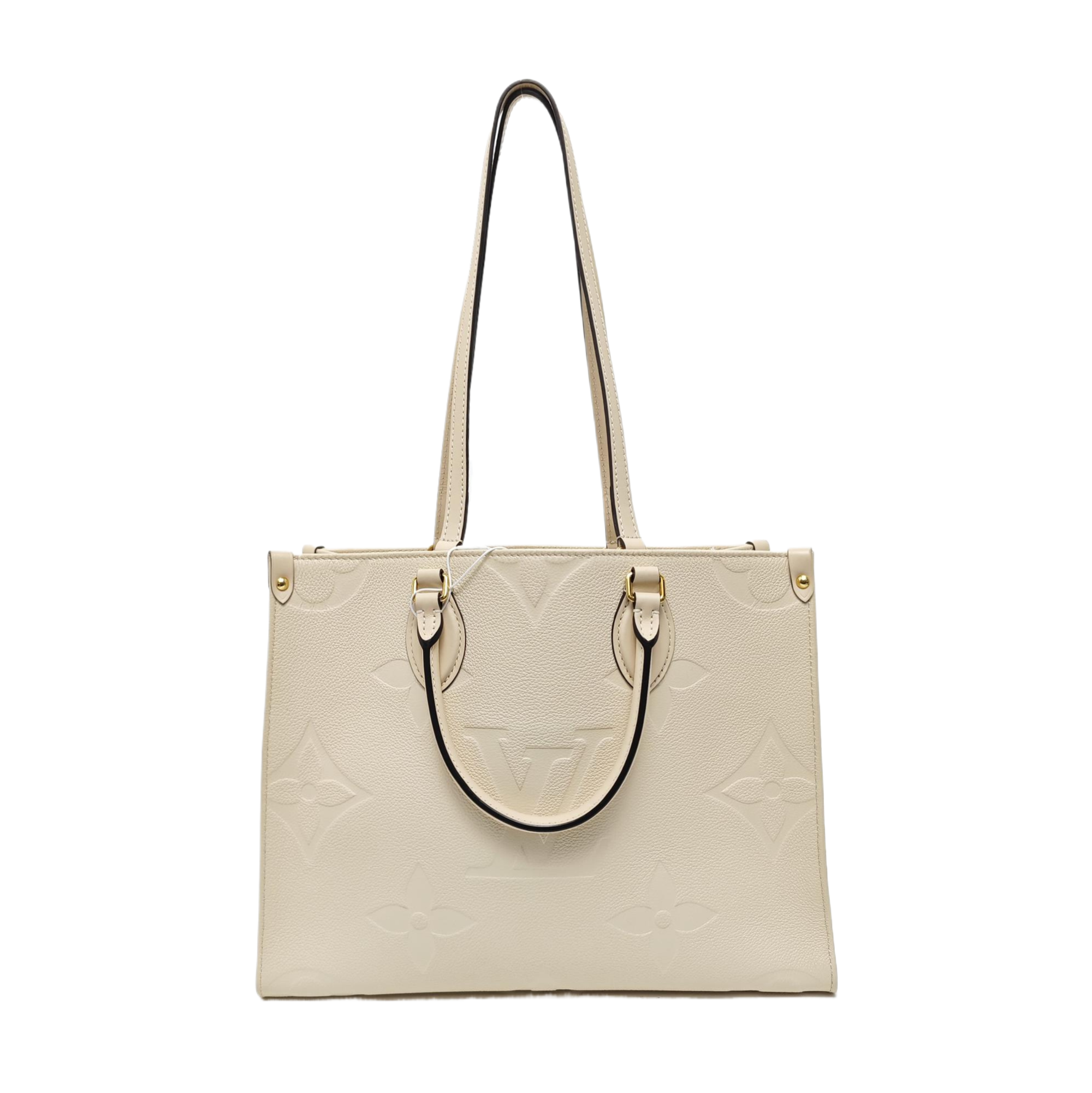 ONTHEGO MM Monogram Calfskin Beige