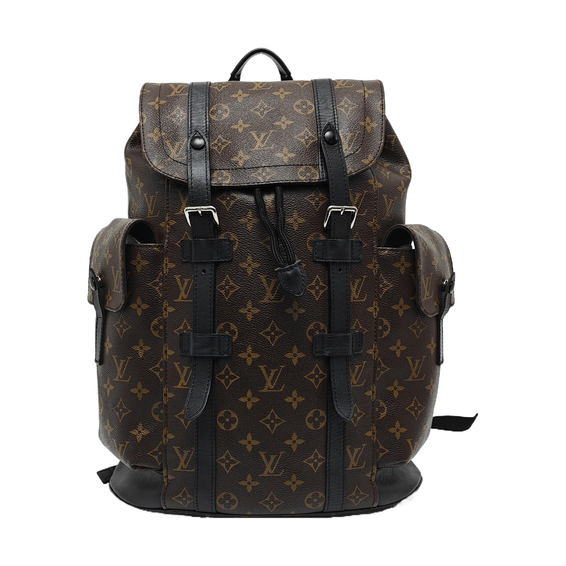 CHRISTOPHER MM Monogram Coated Canvas Brown