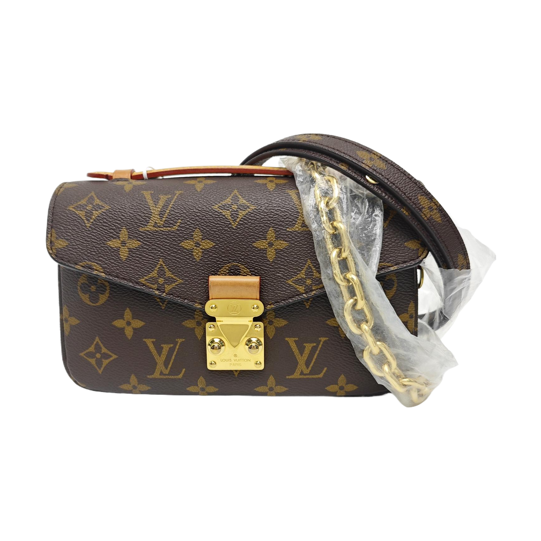 MÉTIS EAST WEST Monogram Coated Canvas Brown