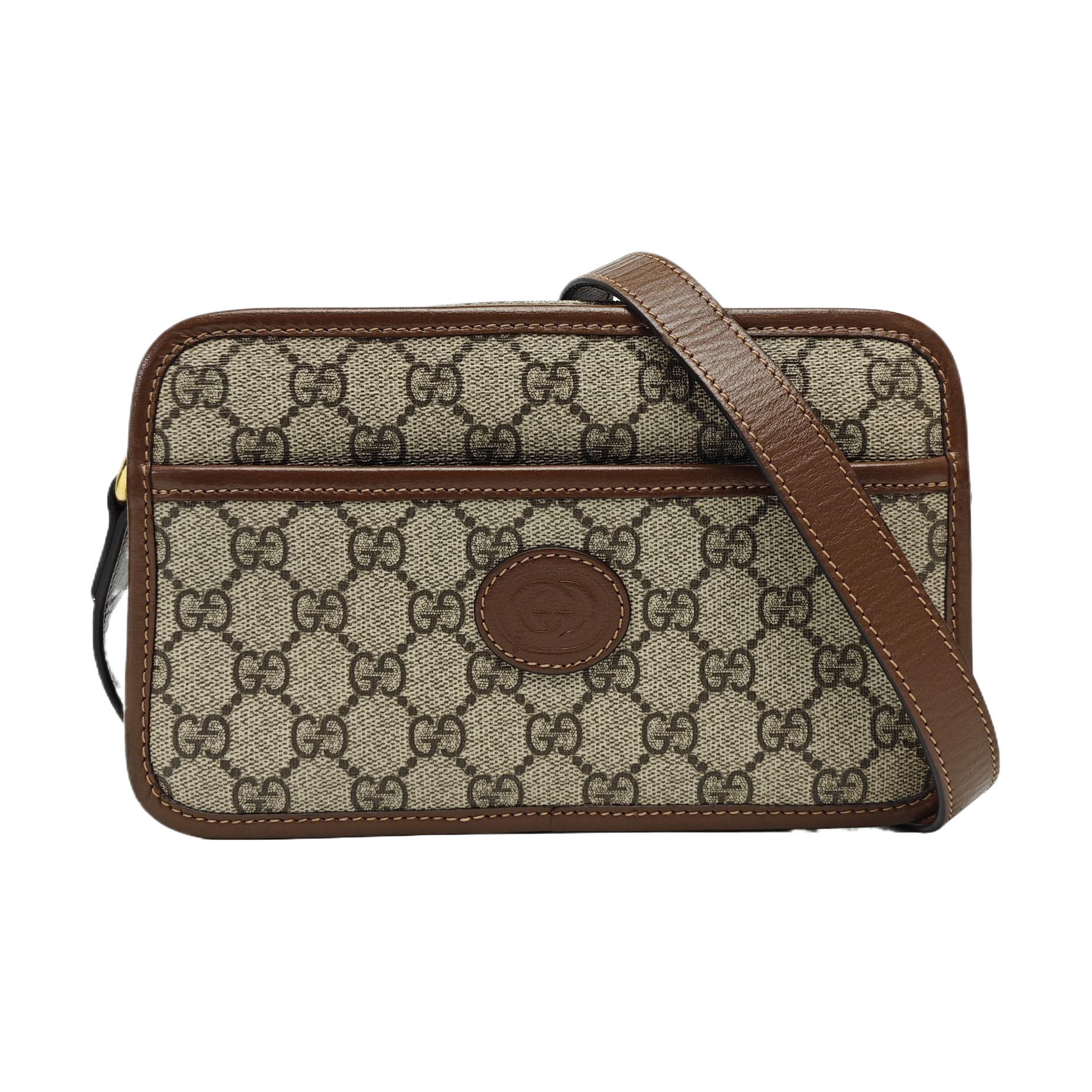 GG Supreme Mini Monogram Coated Canvas Beige