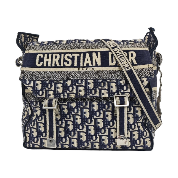 Diorcamp Large Oblique Canvas Blue