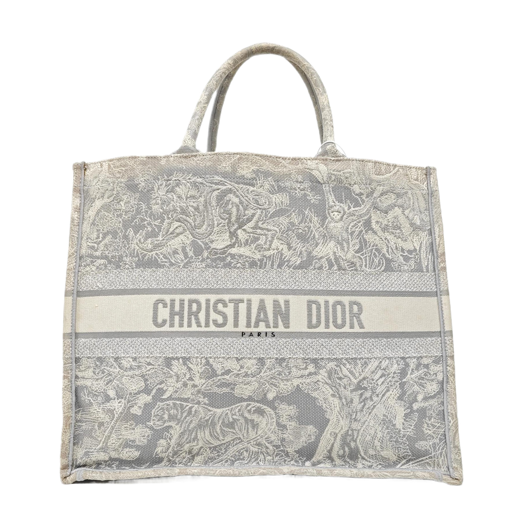Book Tote Large Fabric Gray
