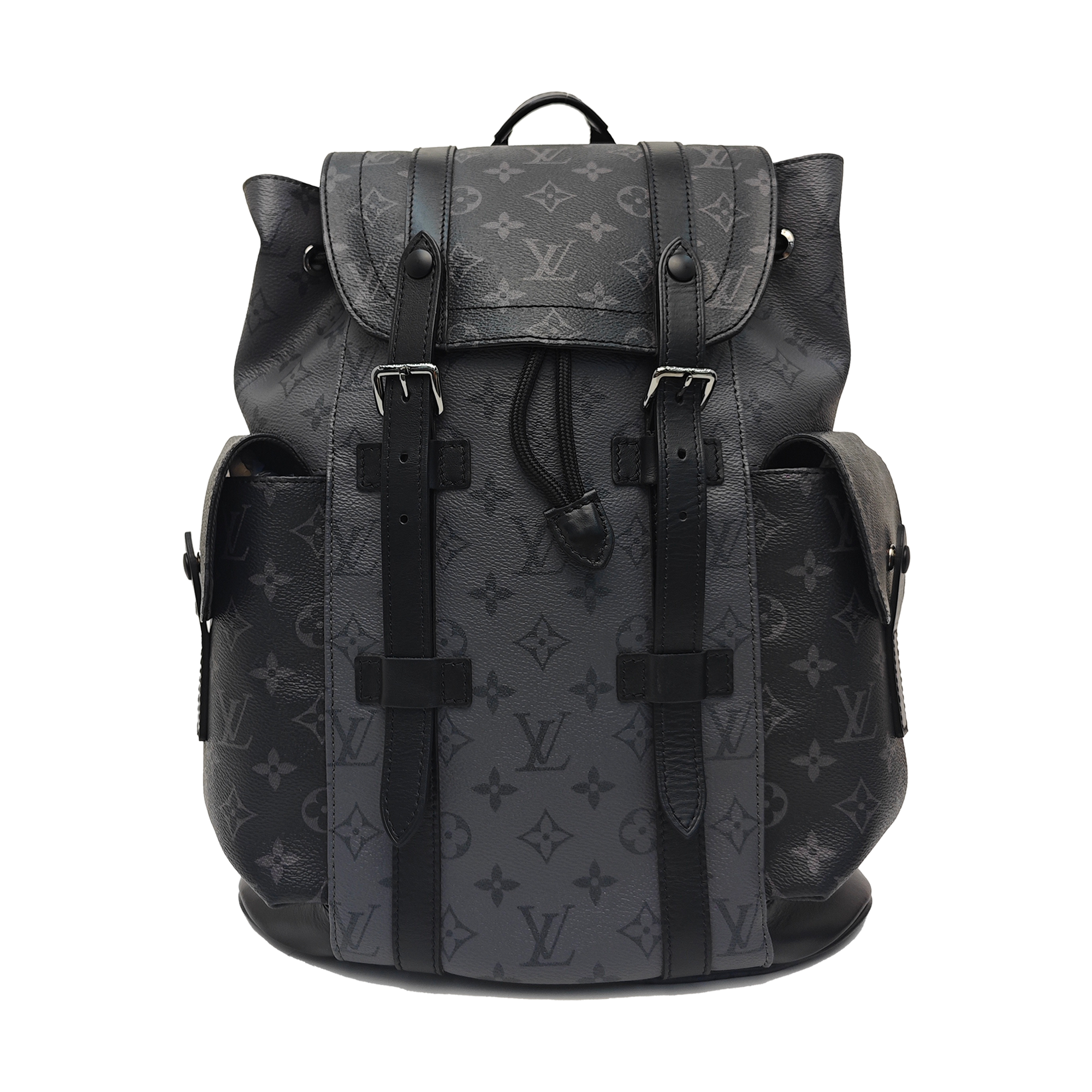 CHRISTOPHER Monogram Coated Canvas Gray