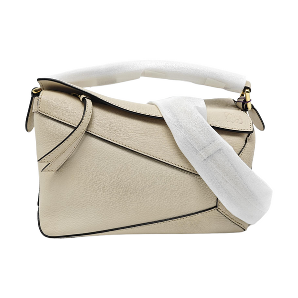Puzzle Small Lambskin White