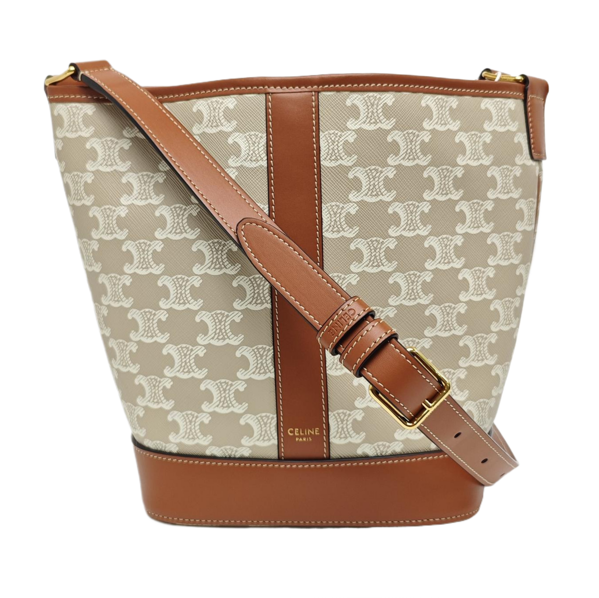 TRIOMPHE CANVAS Small Coated Canvas Beige