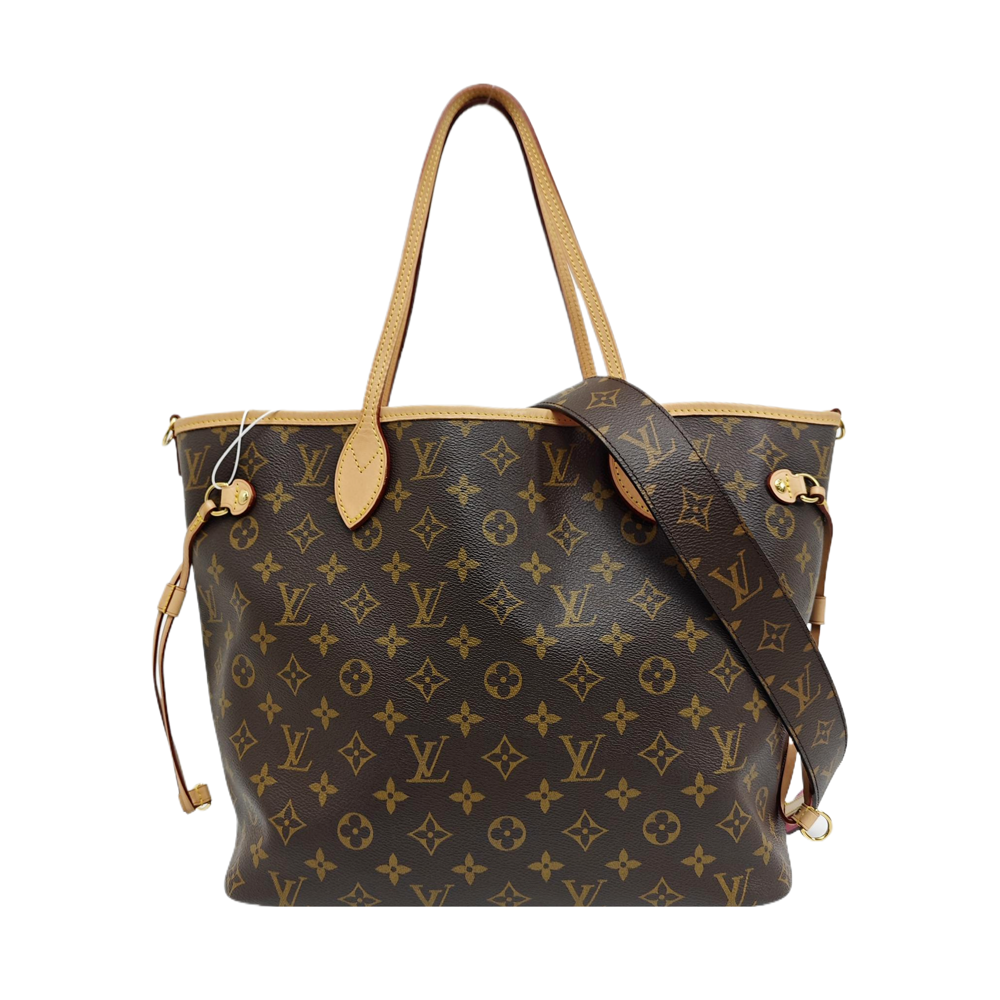 NEVERFULL INSIDE OUT MM Monogram Fabric Red