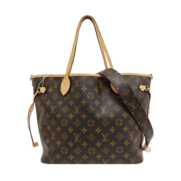 NEVERFULL INSIDE OUT MM Monogram Fabric Red