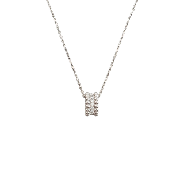 Perlée Diamonds 18k White Gold Silver Necklace