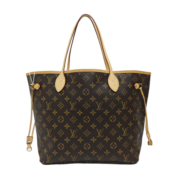 NEVERFULL MM Monogram Coated Canvas Brown
