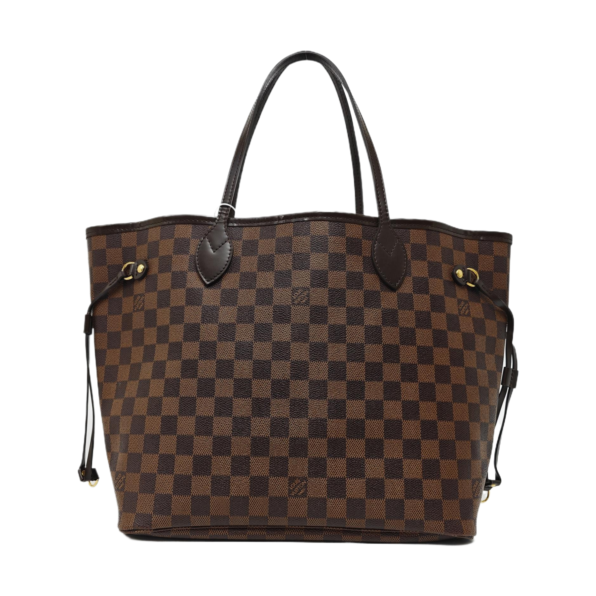 NEVERFULL MM Damier Ebene Coated Canvas Brown