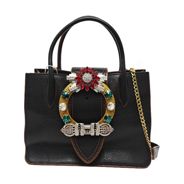 Miu Lady Calfskin Black