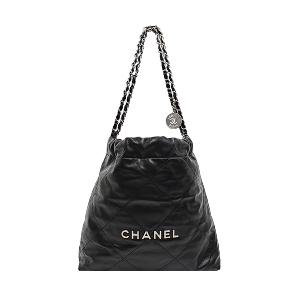 CHANEL 22 Small Quilted Calfskin Black
