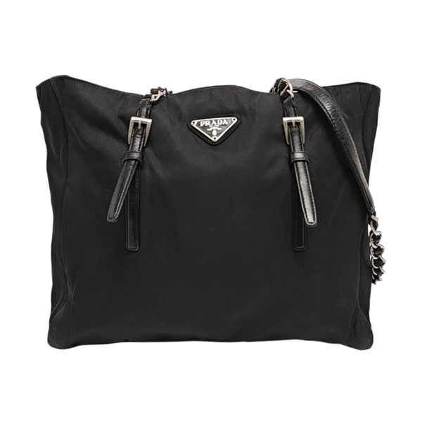 Nylon Shoulder Bag Black