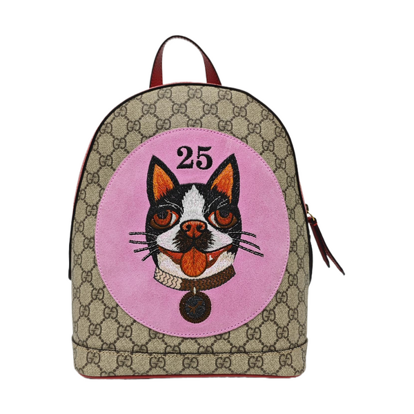 Monogram Coated Canvas Backpack Beige