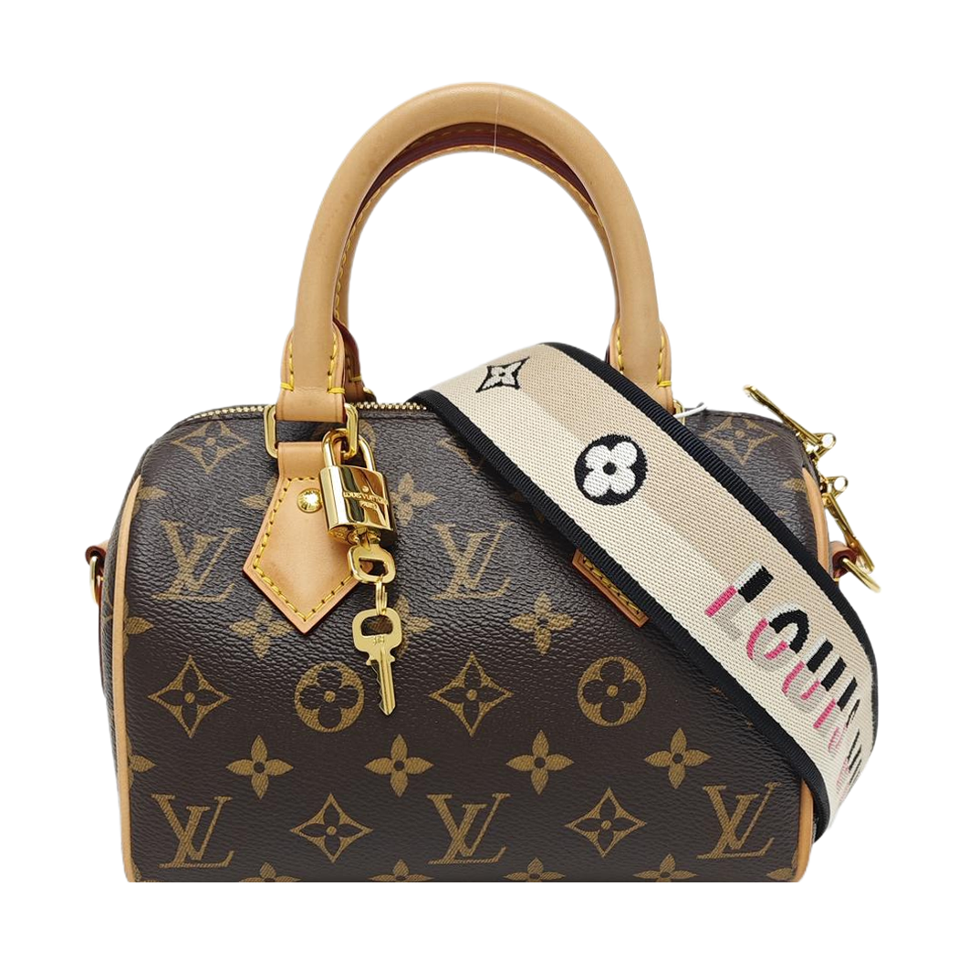 SPEEDY 20 Monogram Coated Canvas Brown
